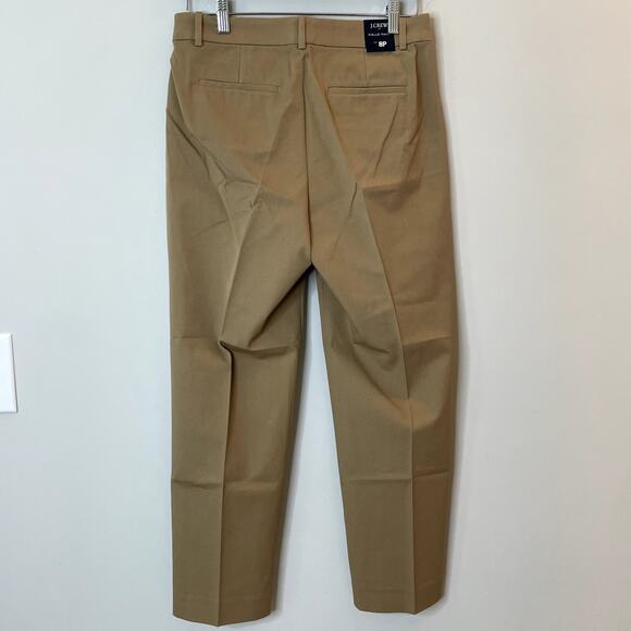 J.Crew Factory Kallie Straight Leg Pant High Waisted Work BO900 Natural Camel P8 - Picture 7 of 14